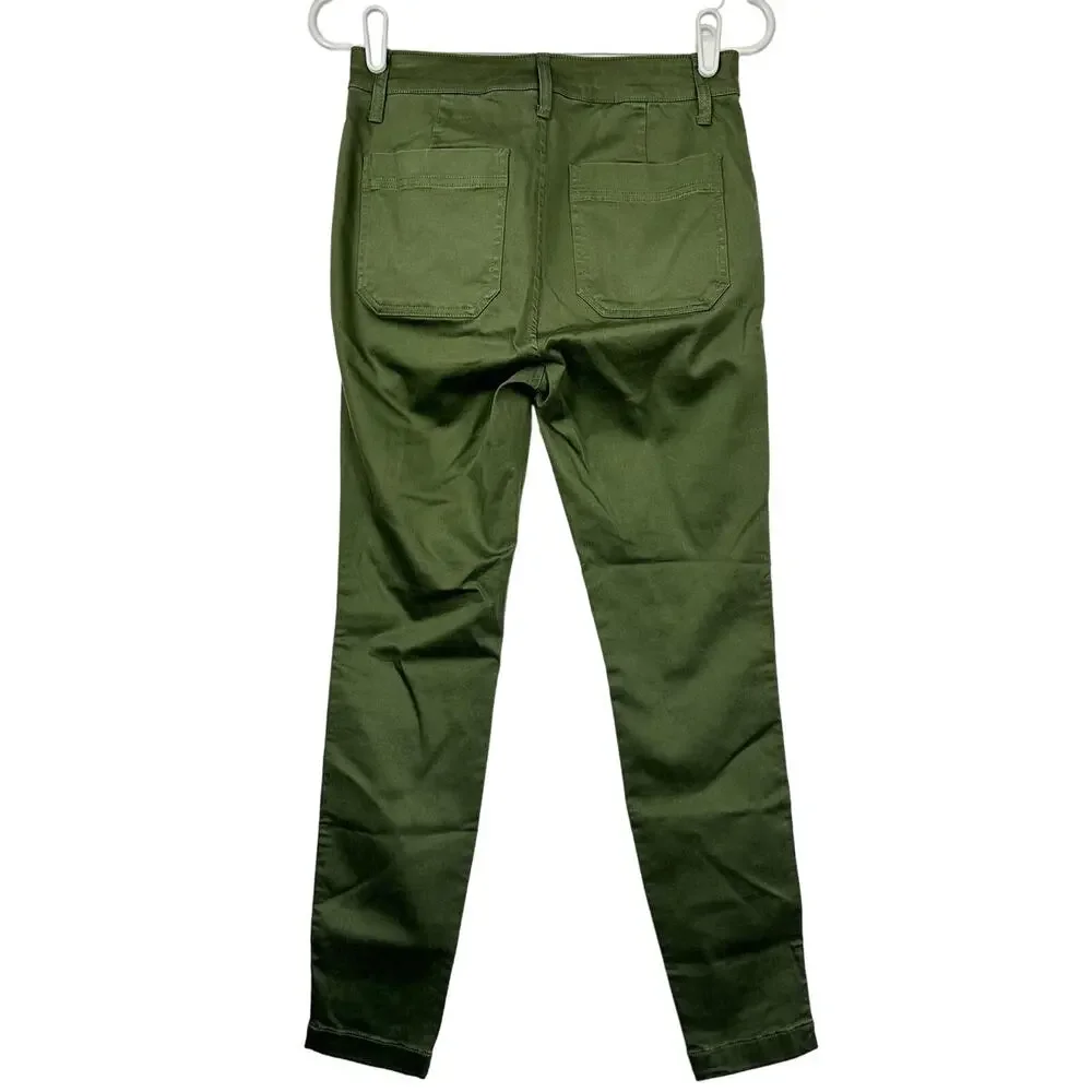 NWT J. Crew 9" Cargo Toothpick Pant Green 26 - Picture 2 of 16